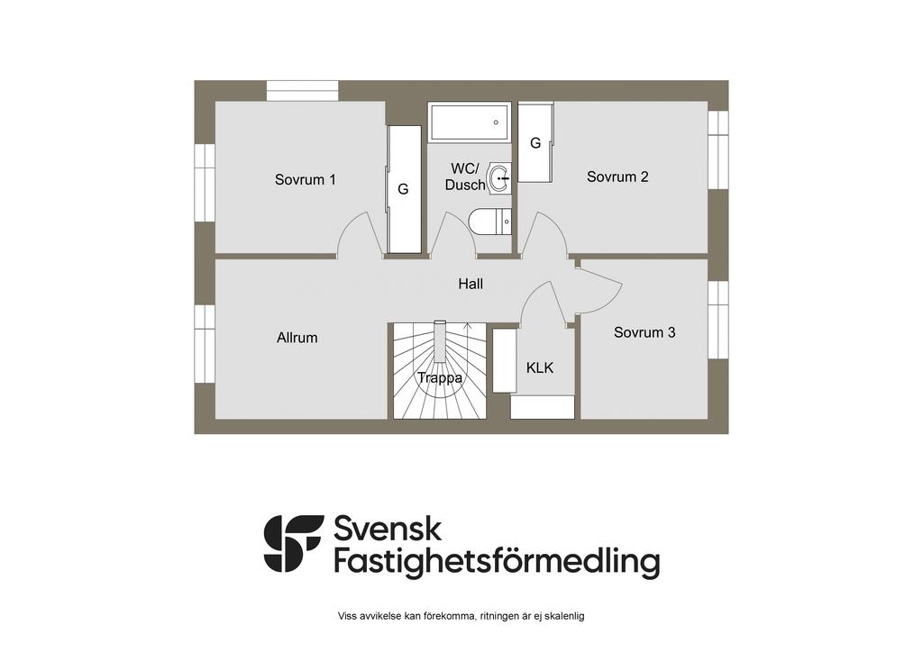 Planritning våning 1, 2D