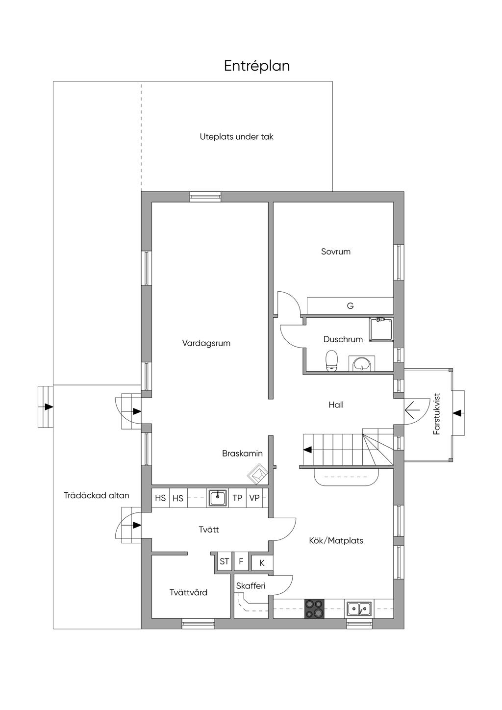 Planritning - Entréplan