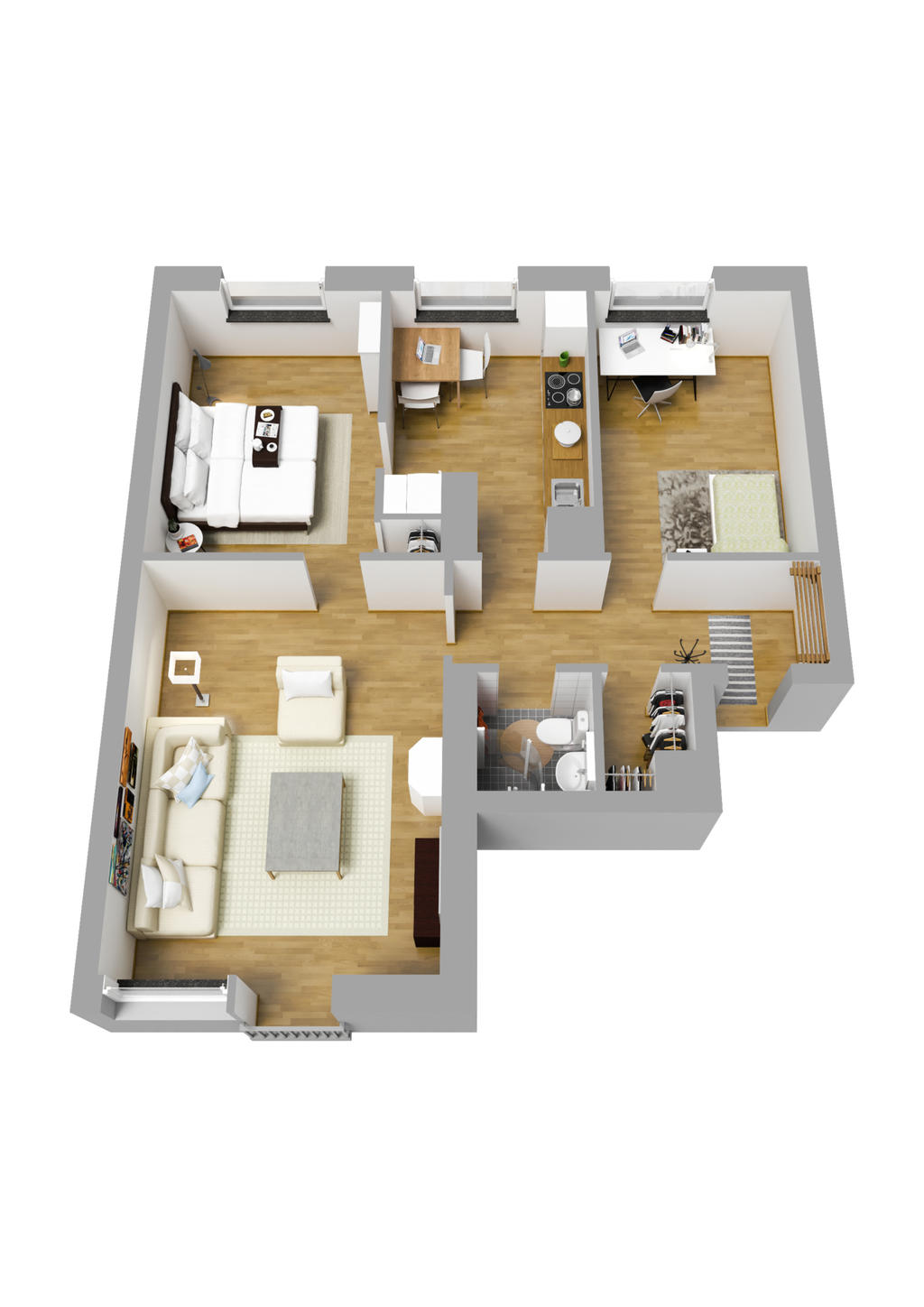 Planlösning  3D