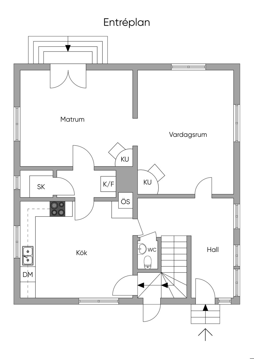 Planskiss, Entréplan 2D