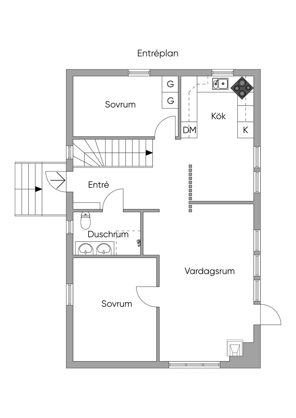 Planlösning Entréplan