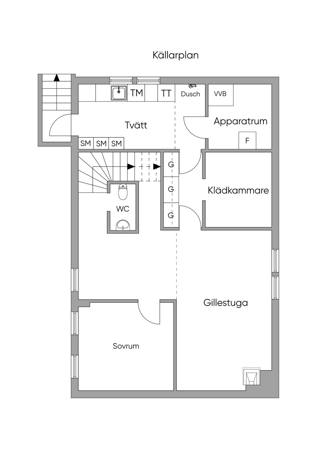 Planlösning Källarplan