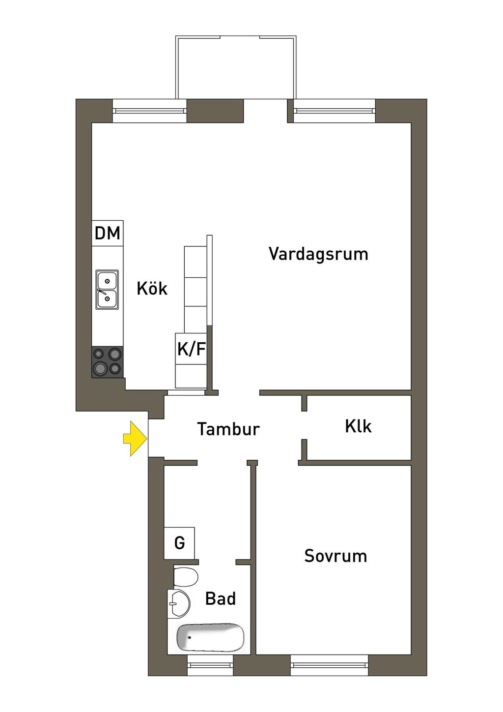 Nuvarande planlösning