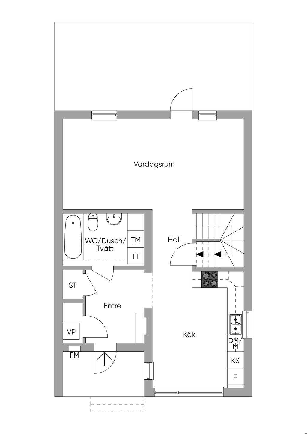 Planlösning entréplan