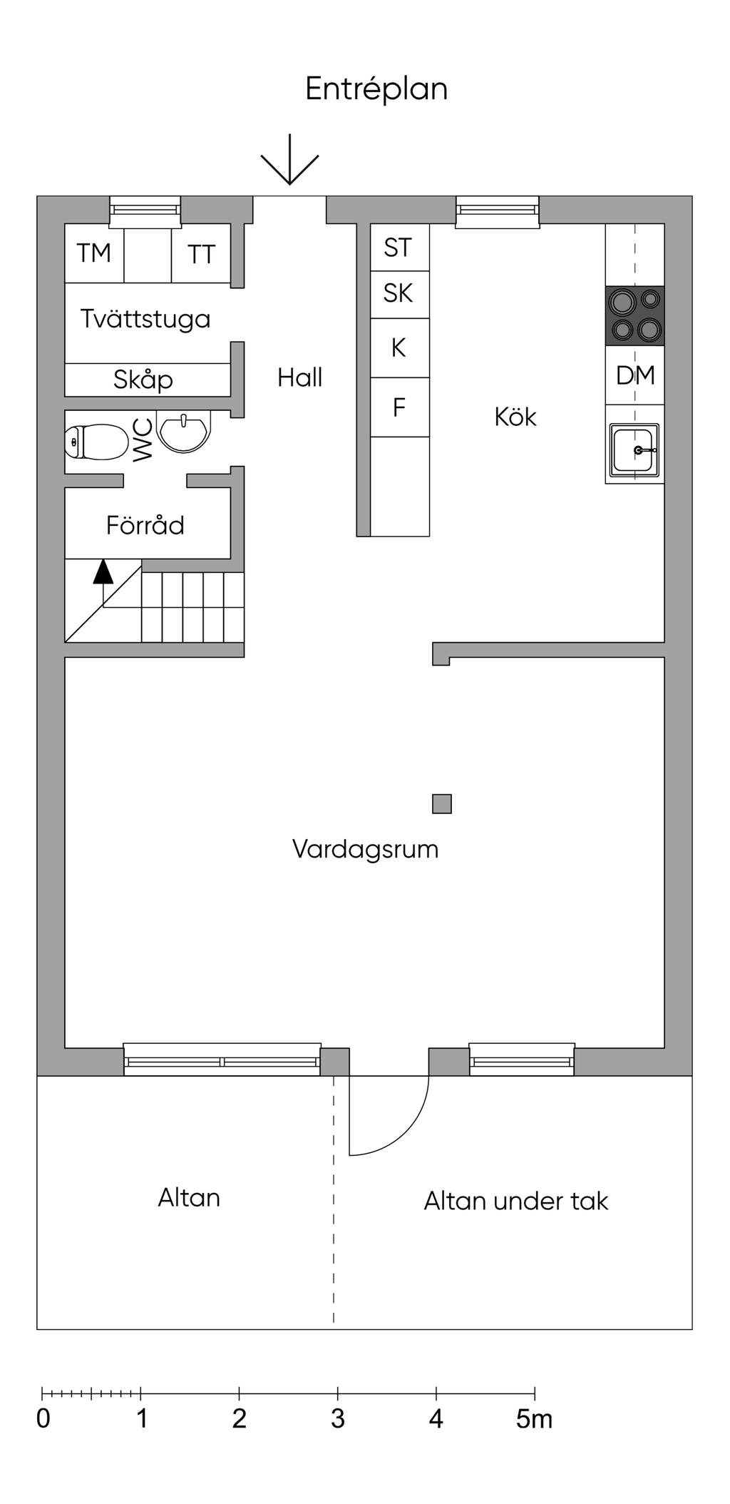 Planlösning entréplan