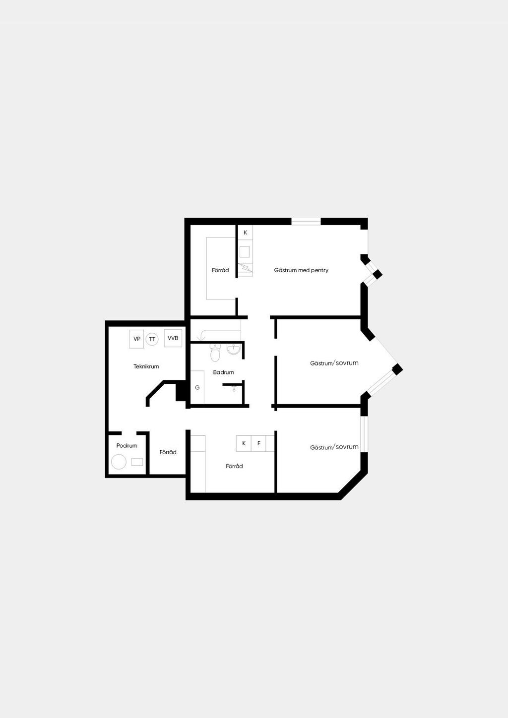Källarplan Boningshuset