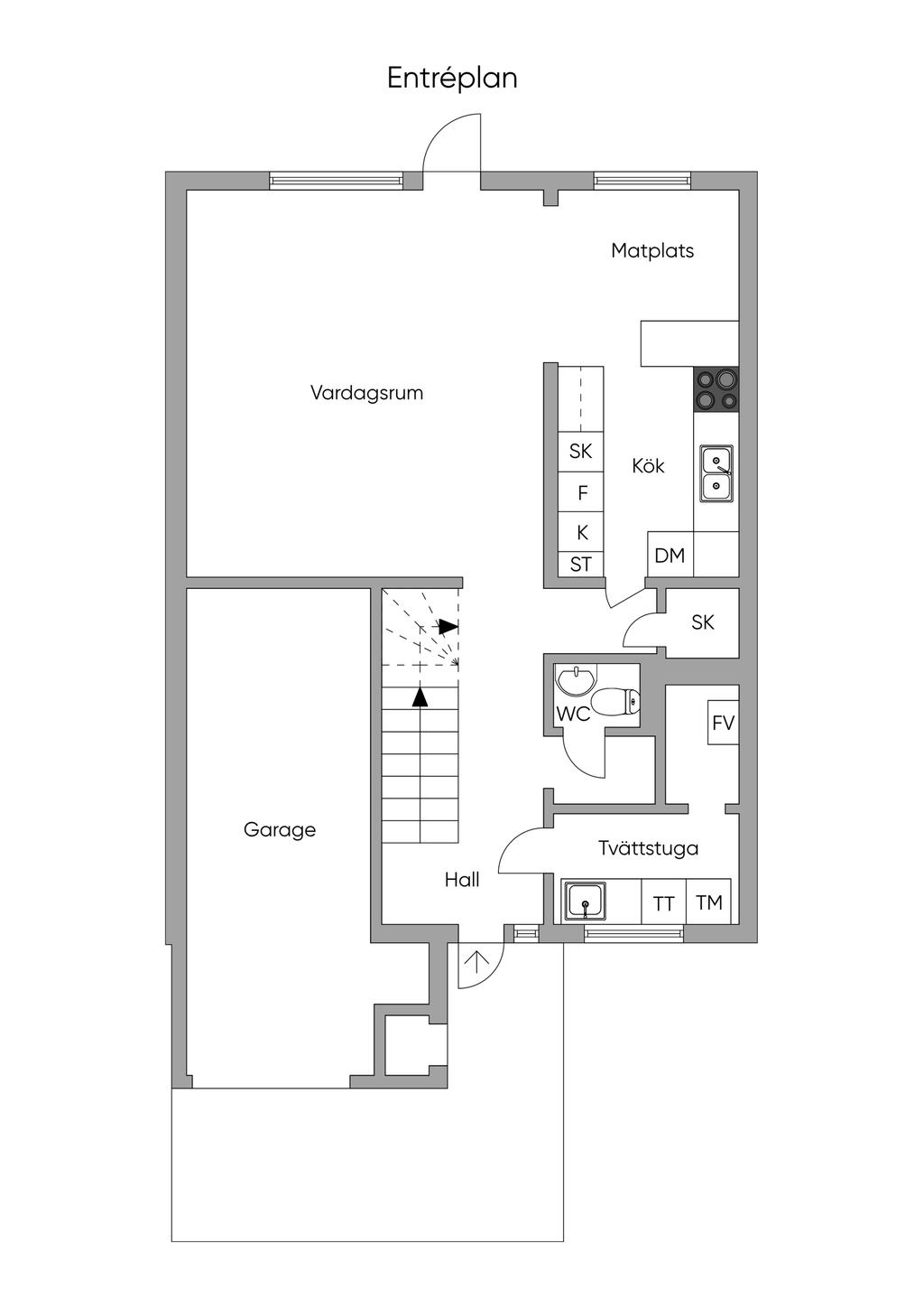 Planlösning Entréplan