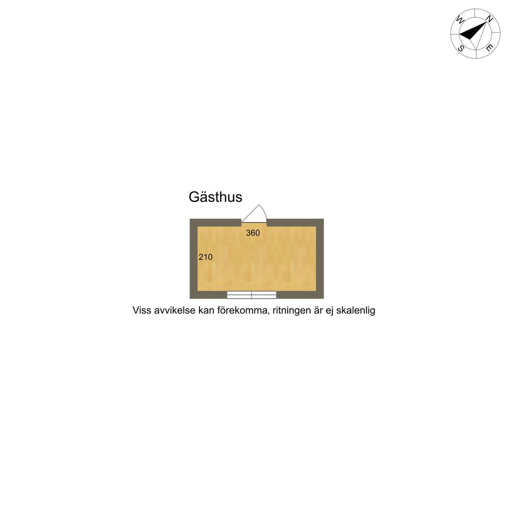 Planritning gästhus