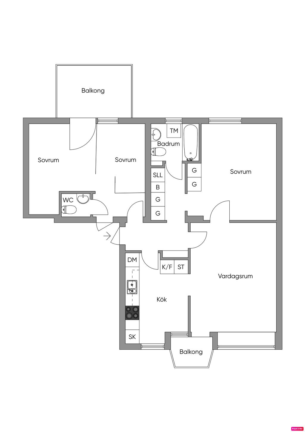 Alternativ planlösning