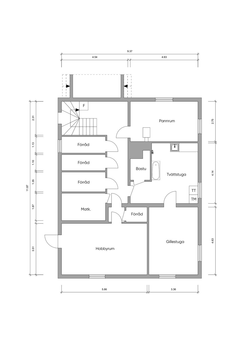Källarplan