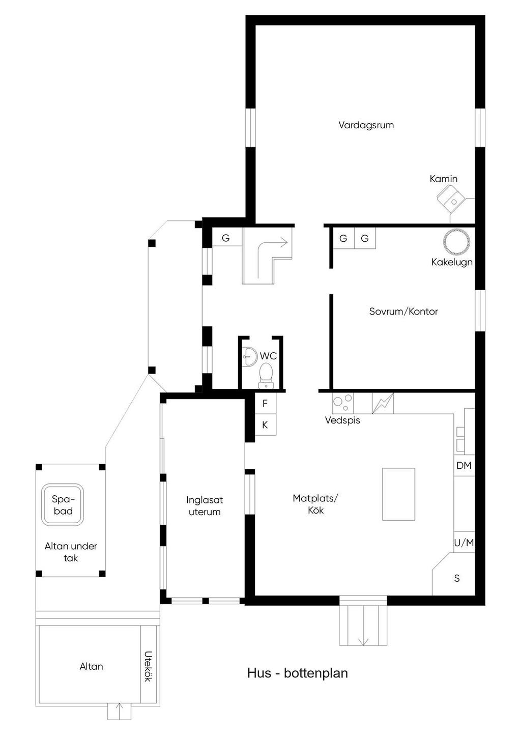 Hus - bottenplan