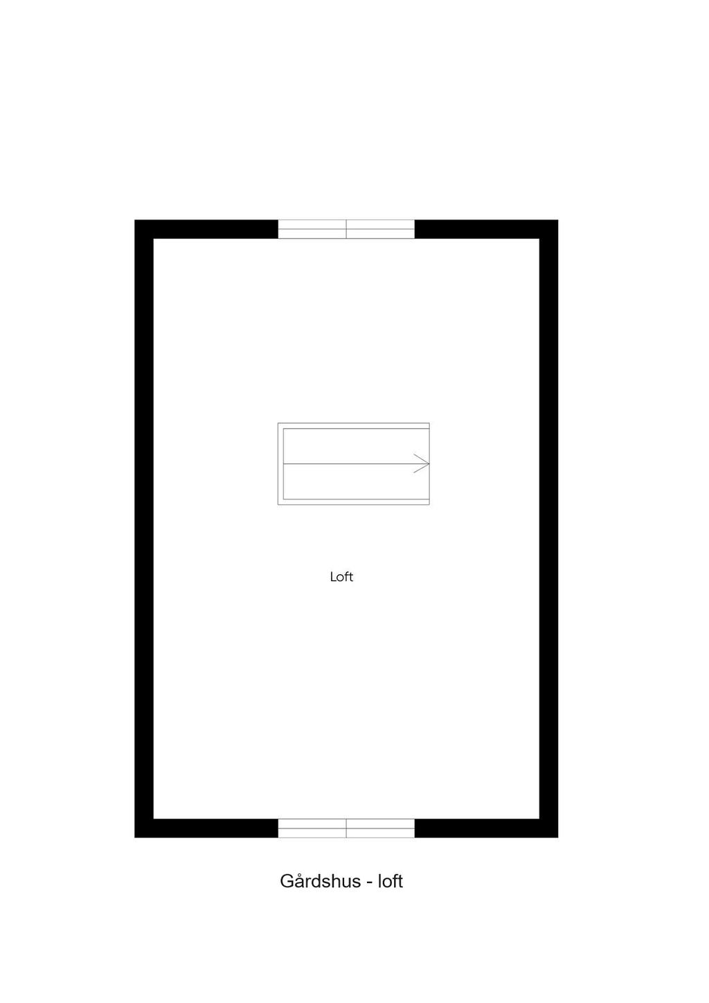 Gårdshus - loft