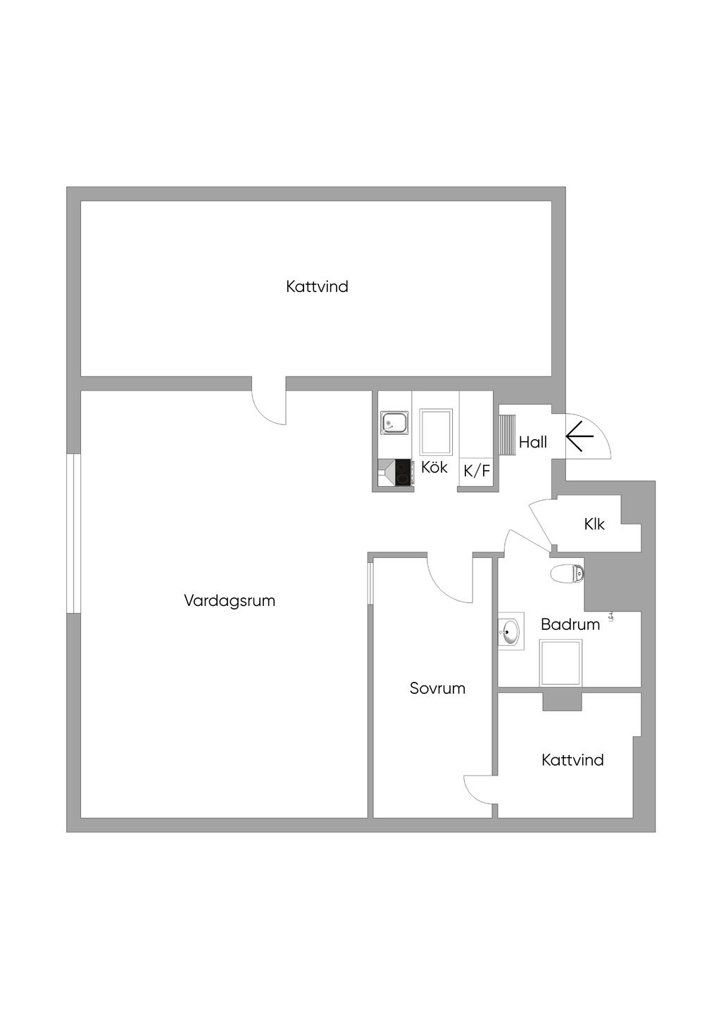 Nuvarande planlösning