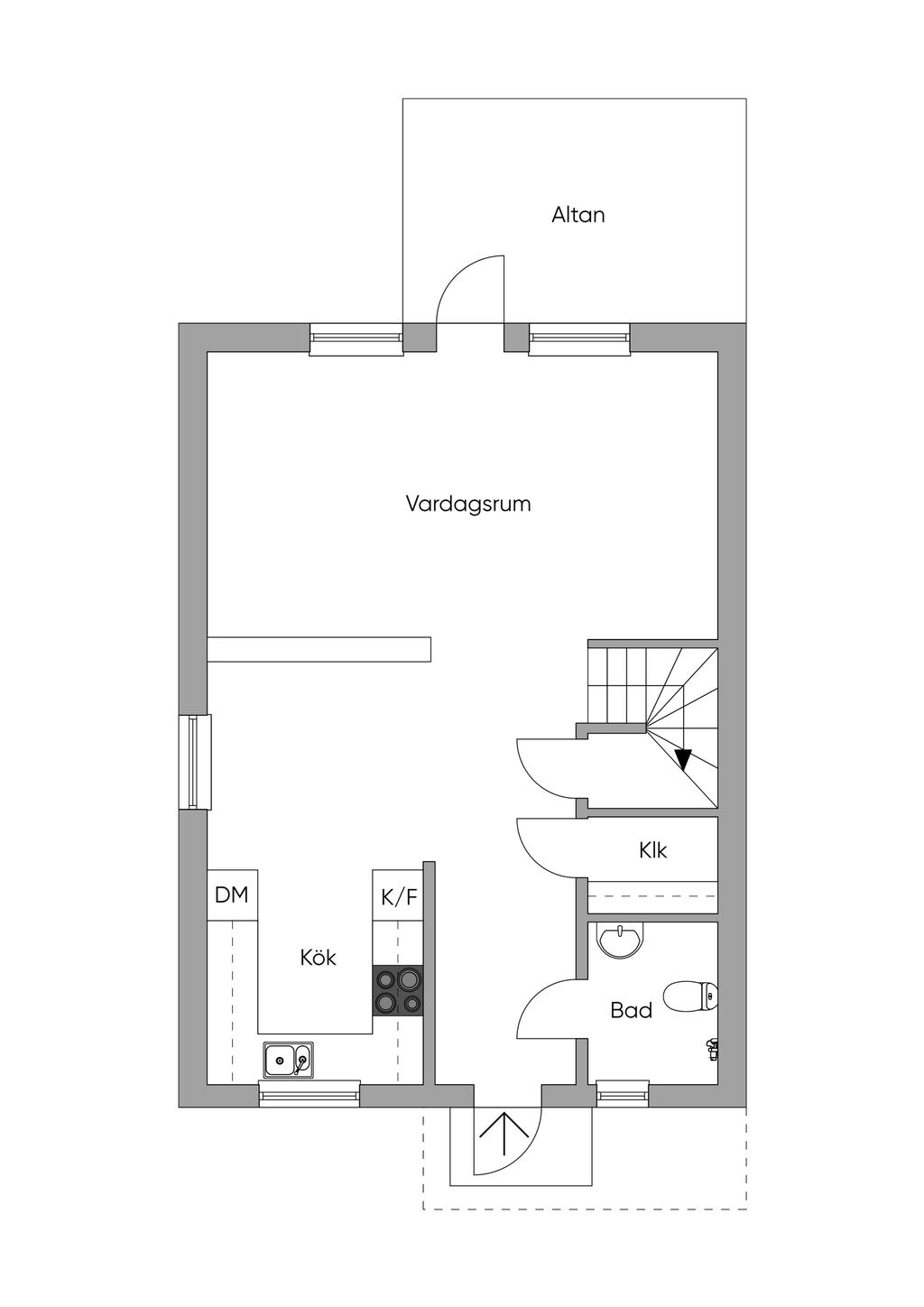 Planlösning entréplan