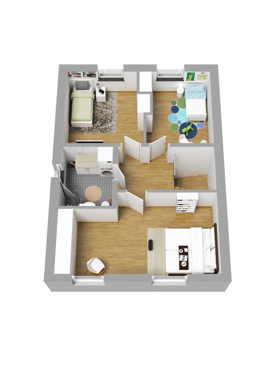 Planlösning övre plan