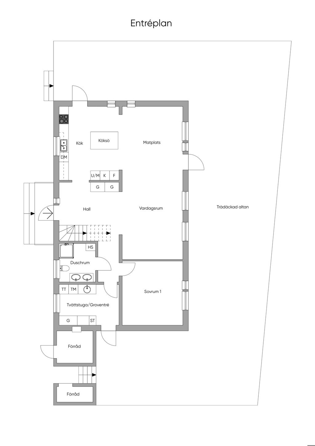 Planritning - Entréplan