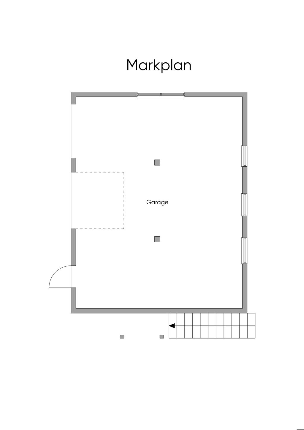Planlösning garage