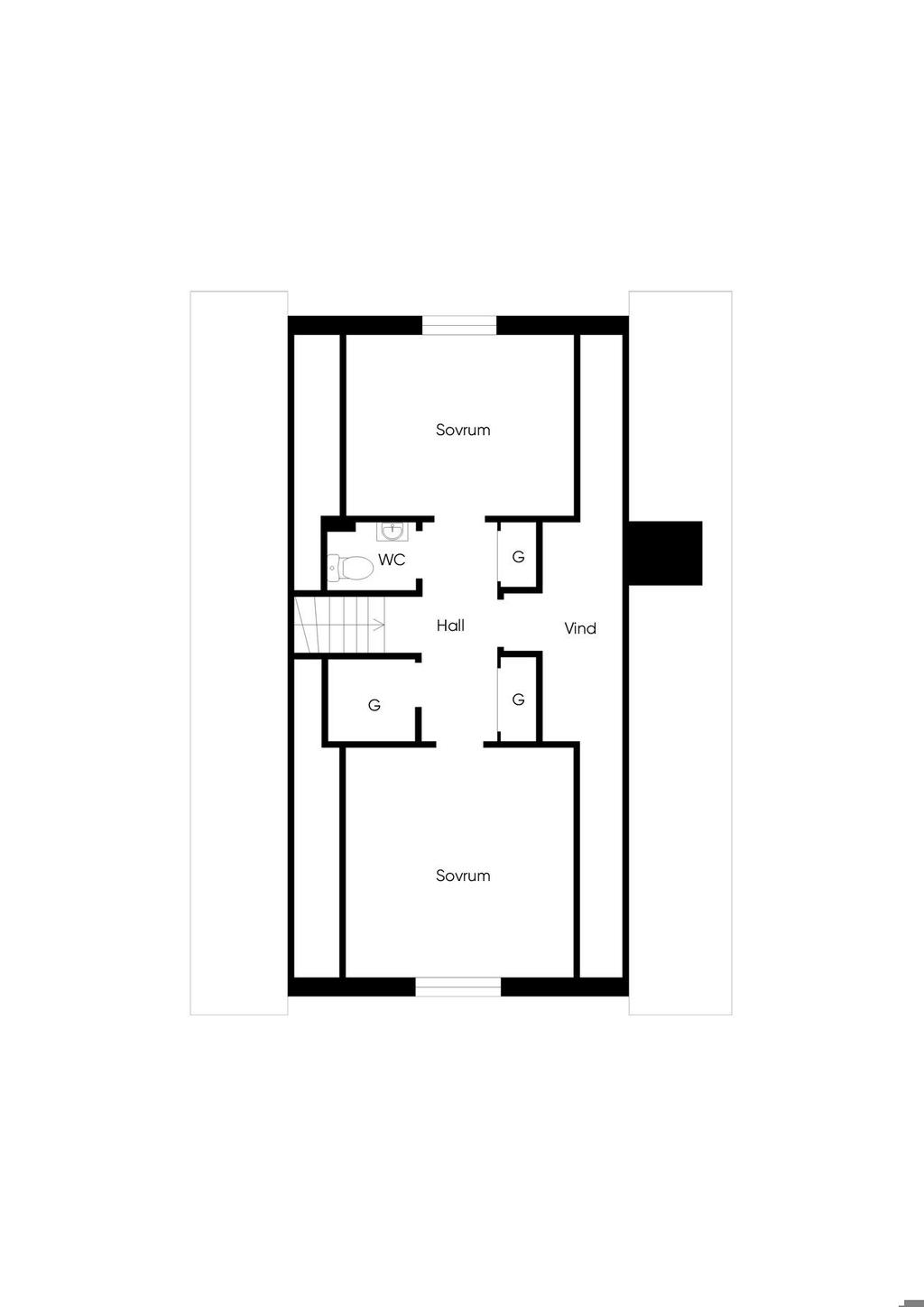 Planlösning övre plan