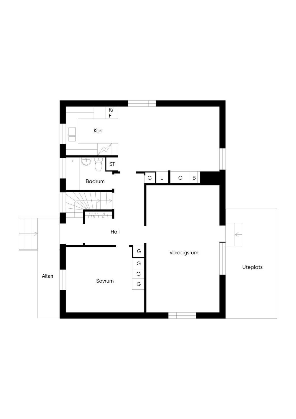 Planlösning entréplan