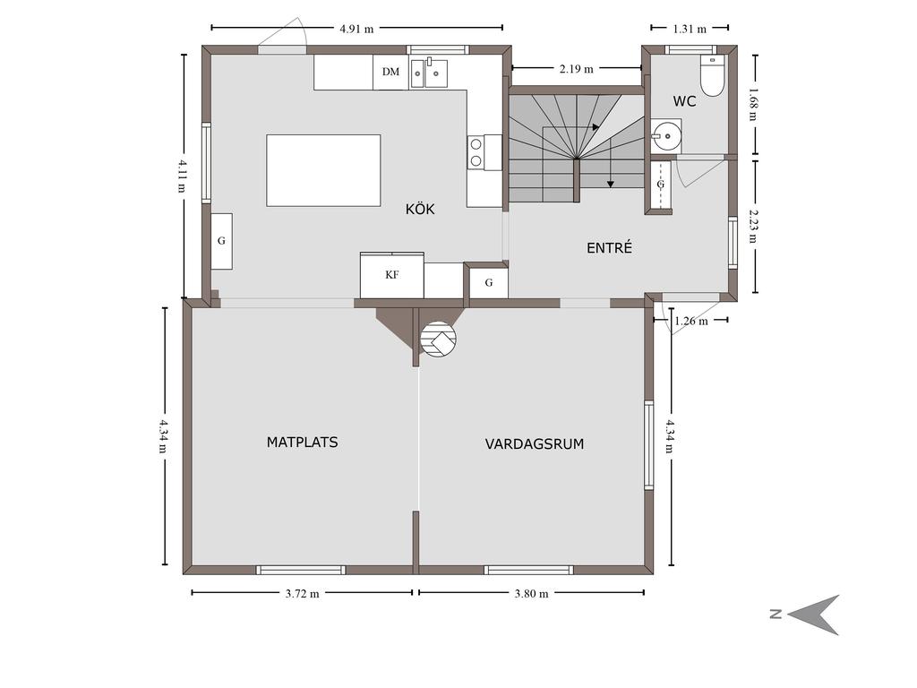 Planlösning entréplan