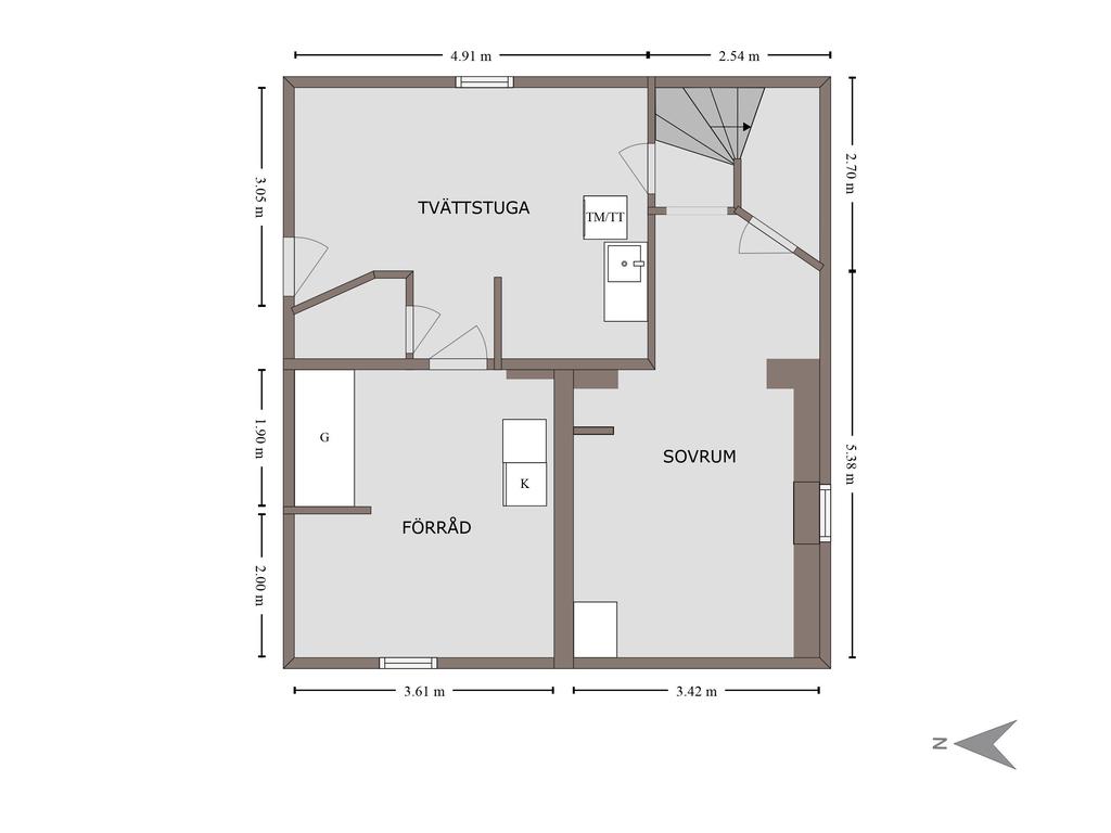 Planlösning källarplan