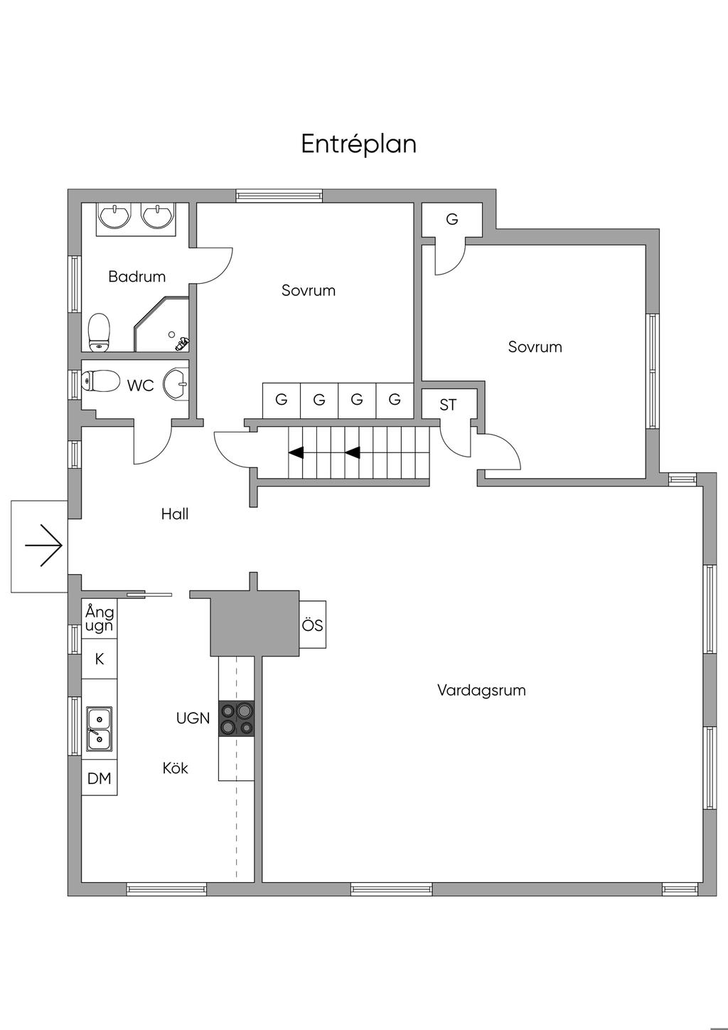 Planlösning Entréplan