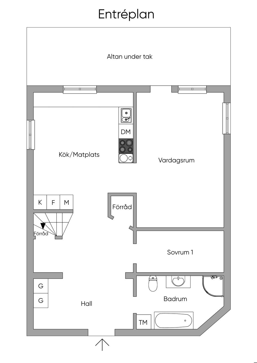 Planlösning entréplan