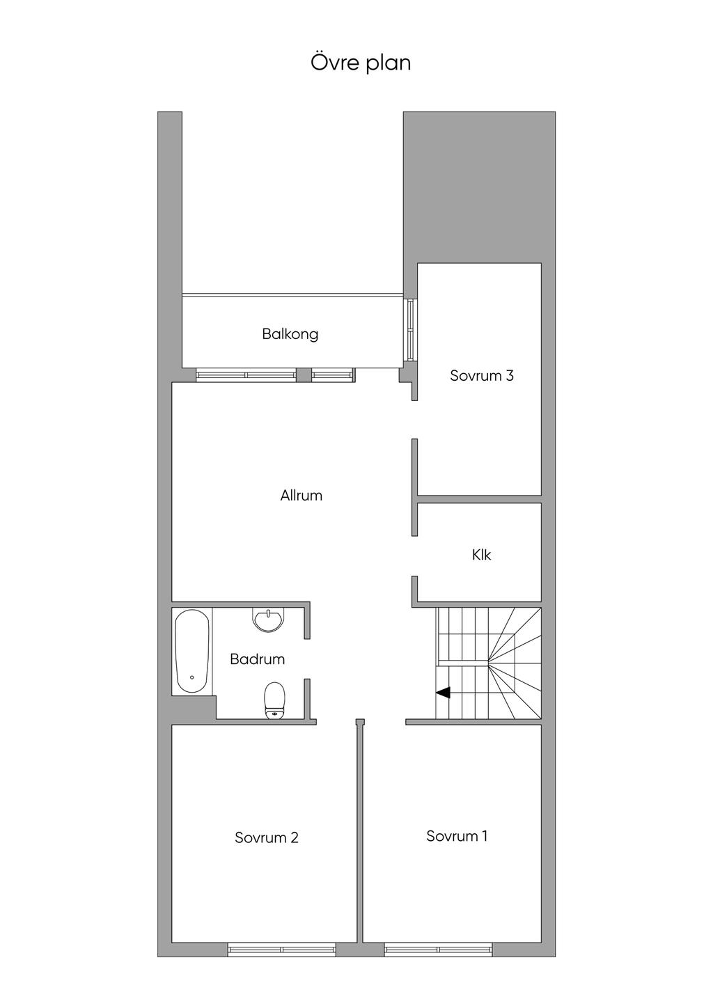 Planskiss övre plan