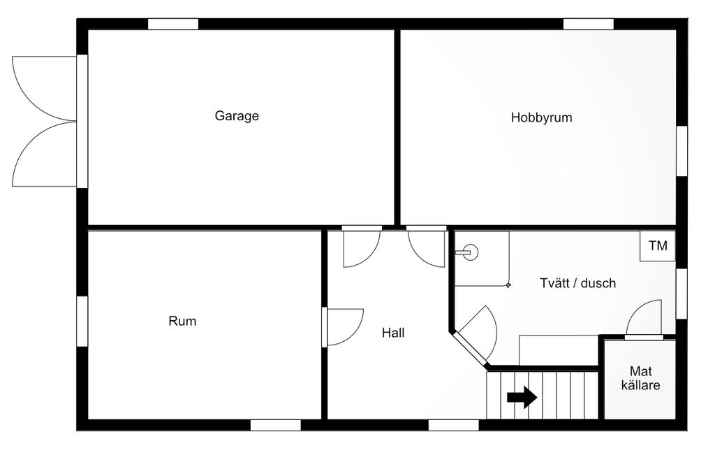 Planritning källaplan
