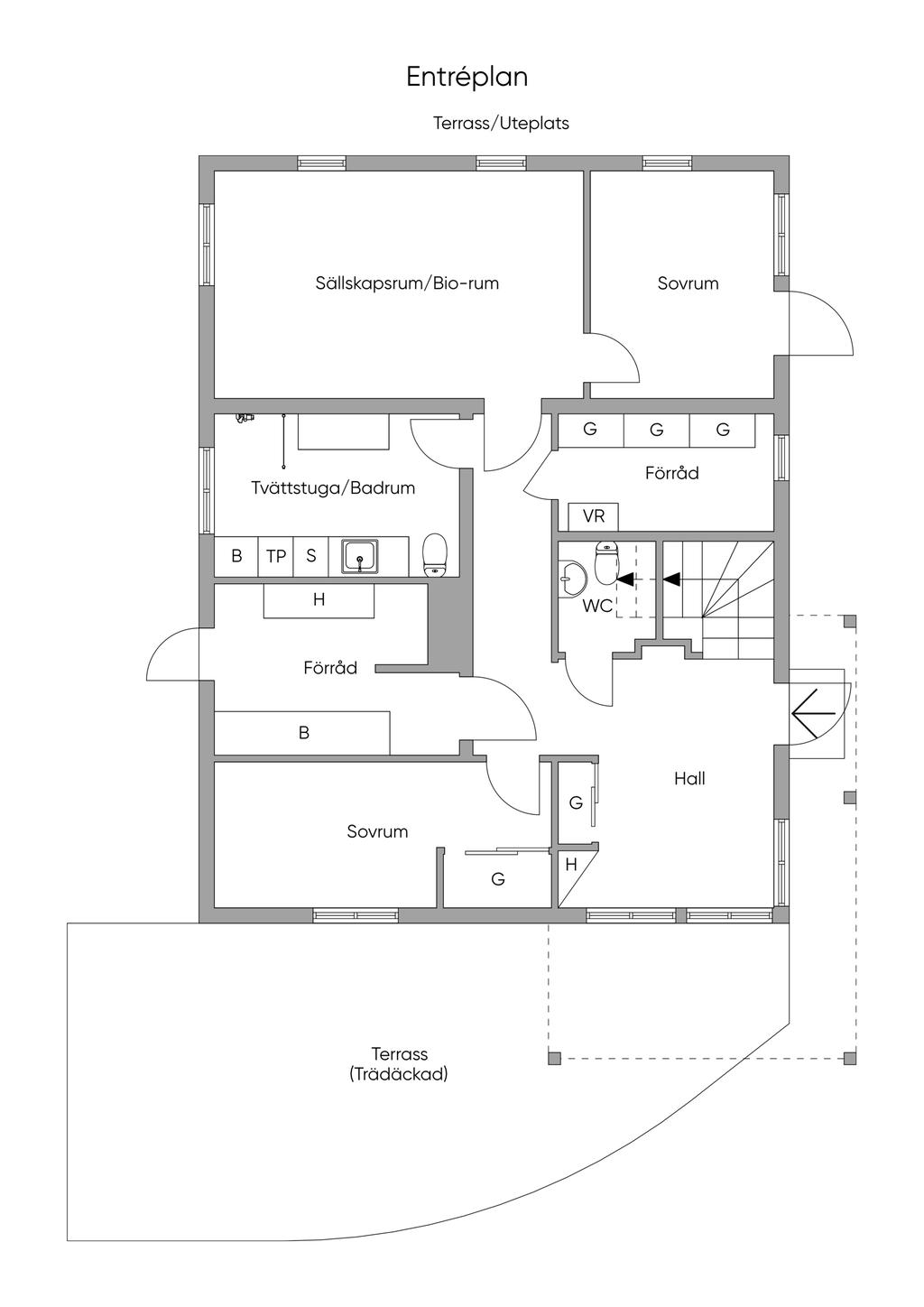 Planskiss, Entréplan 2D