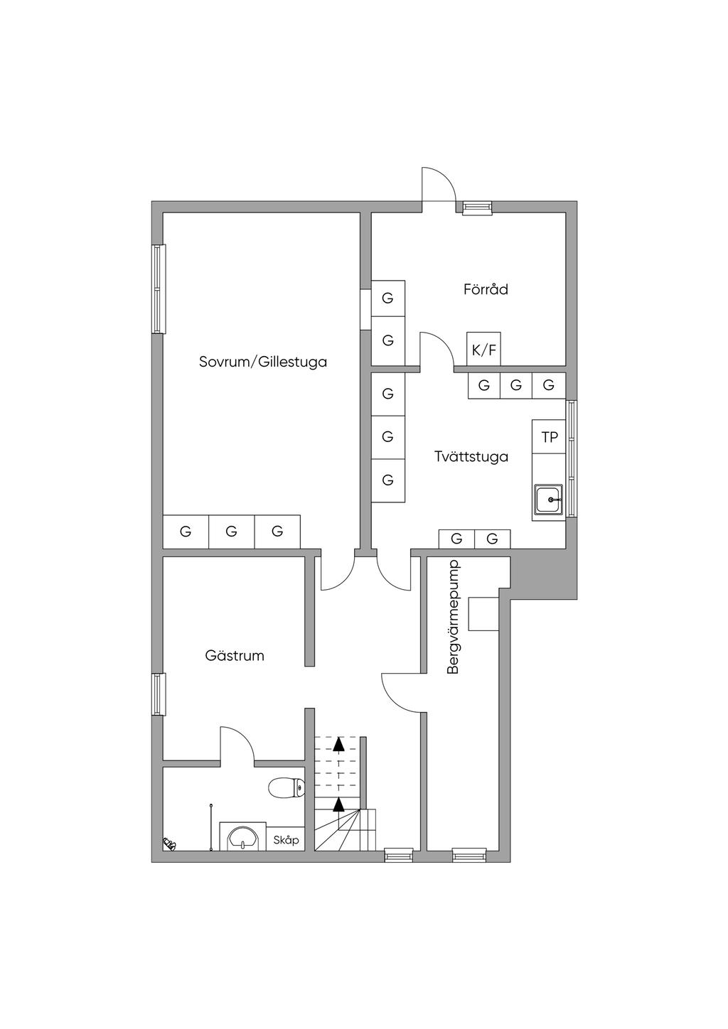 Planritning källare