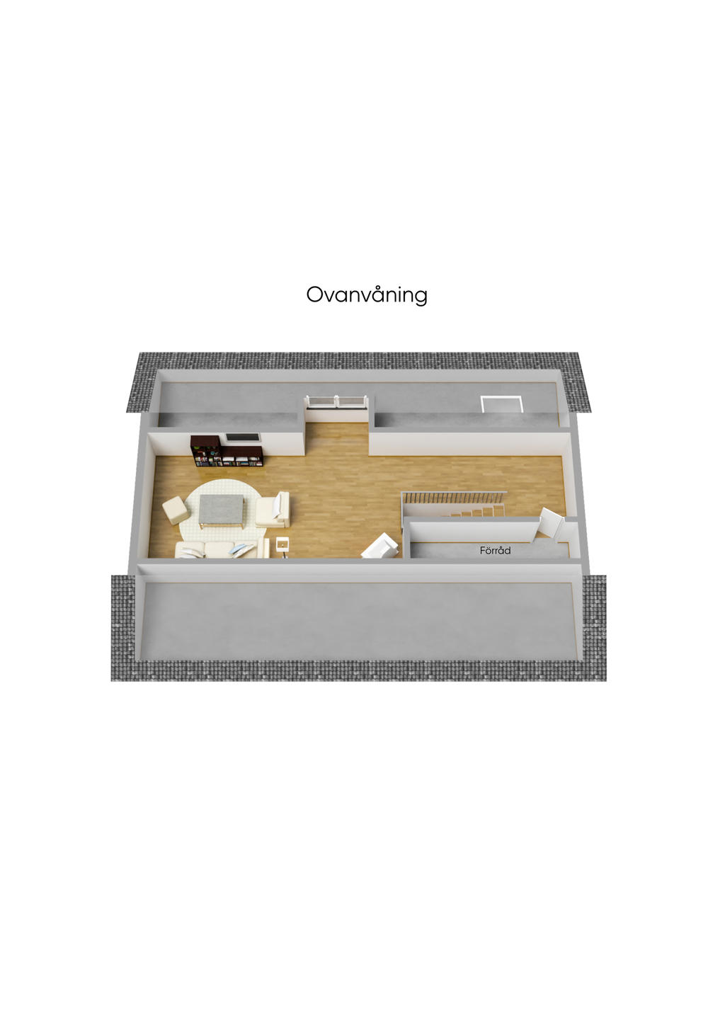Planritning 3D ovanvåning