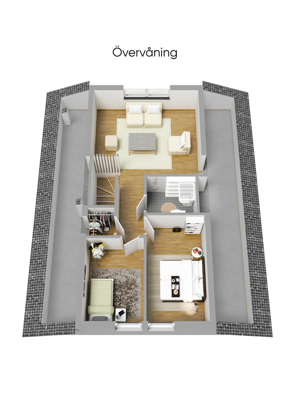 Planlösning övre plan