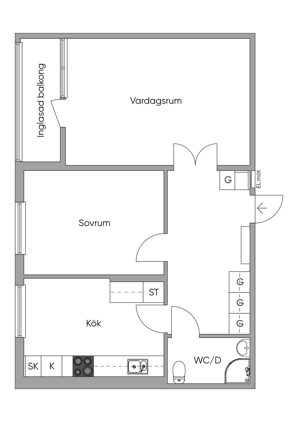Planlösning 2D