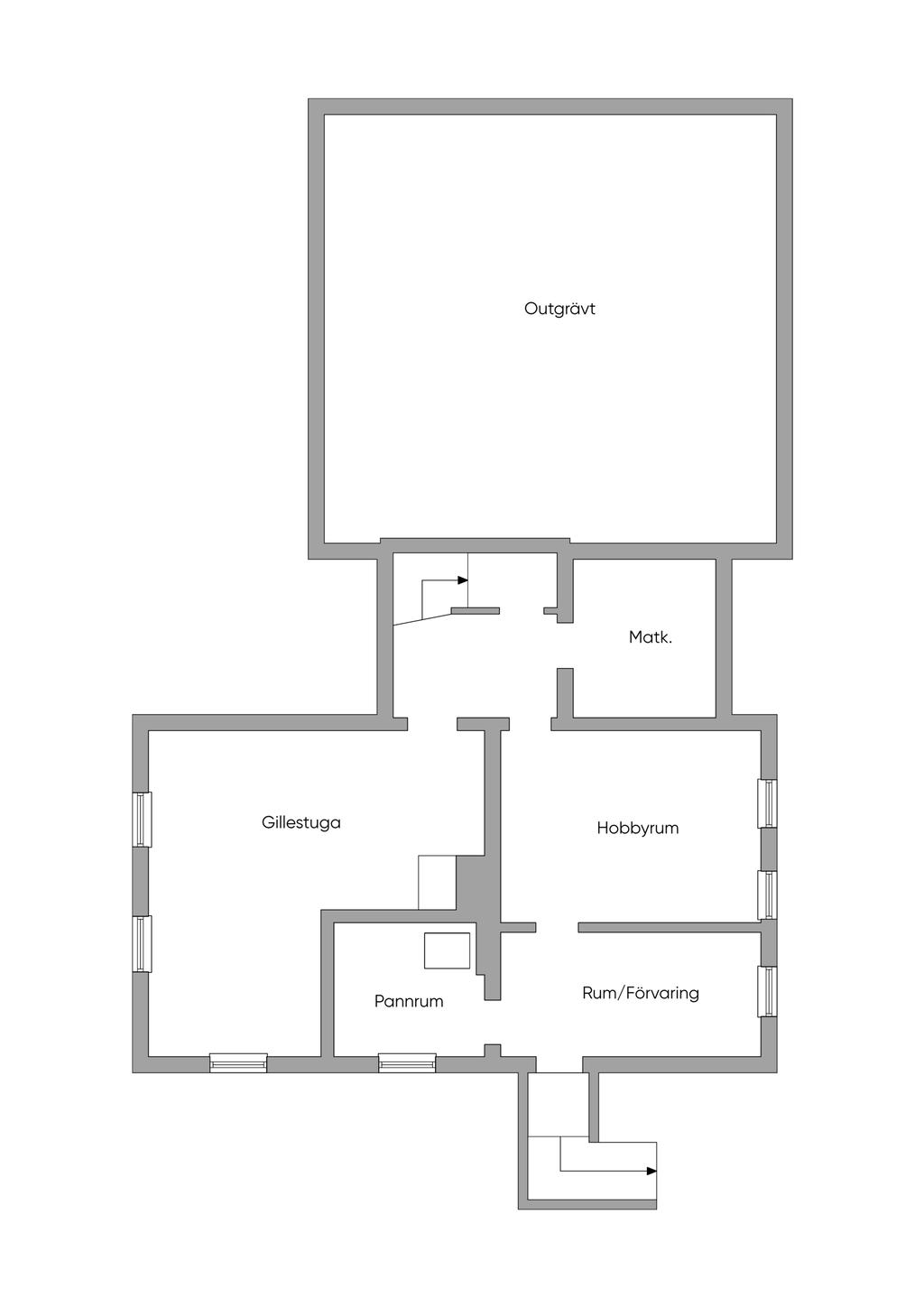 Planlösning källare