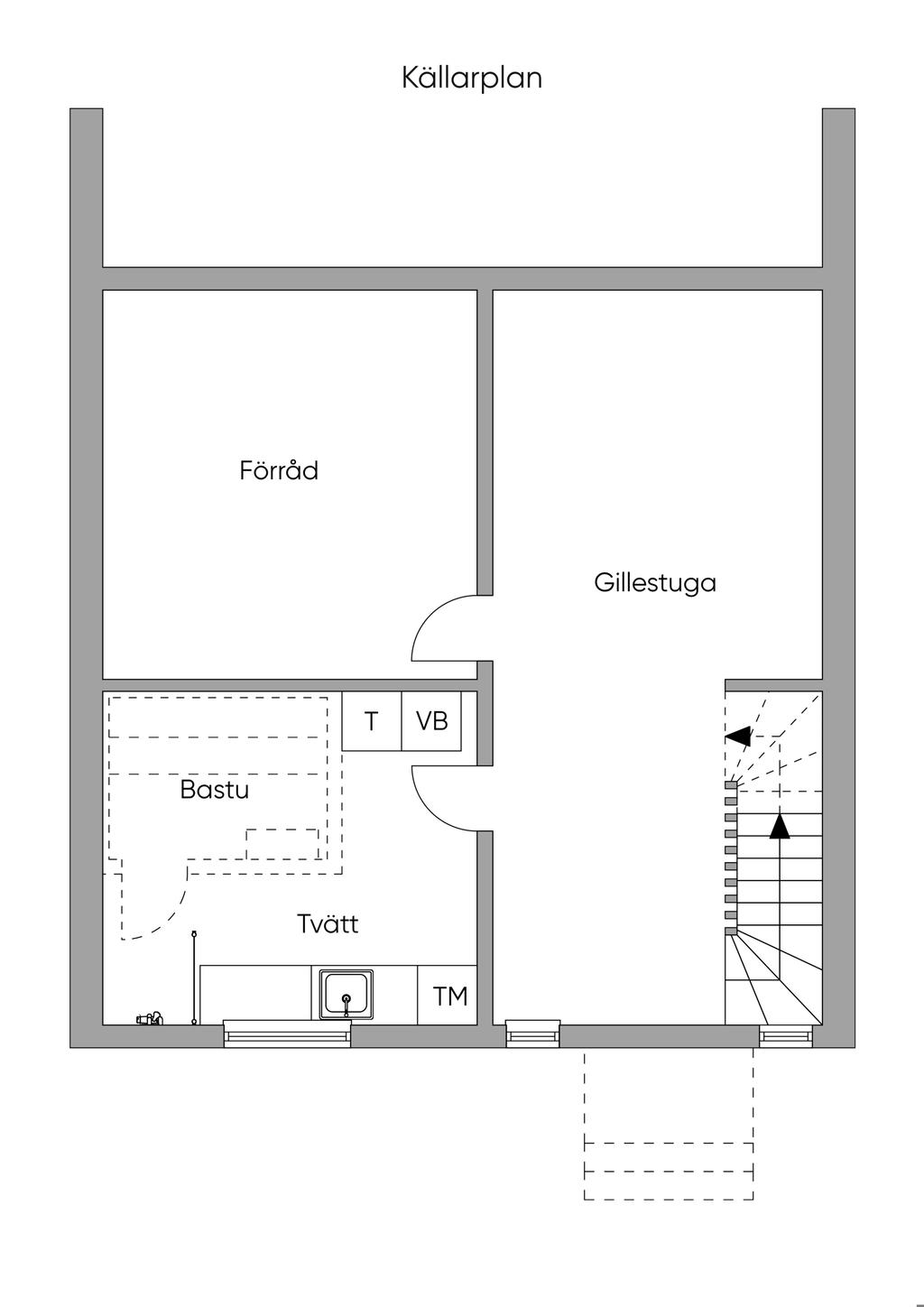 Planlösning källarplan