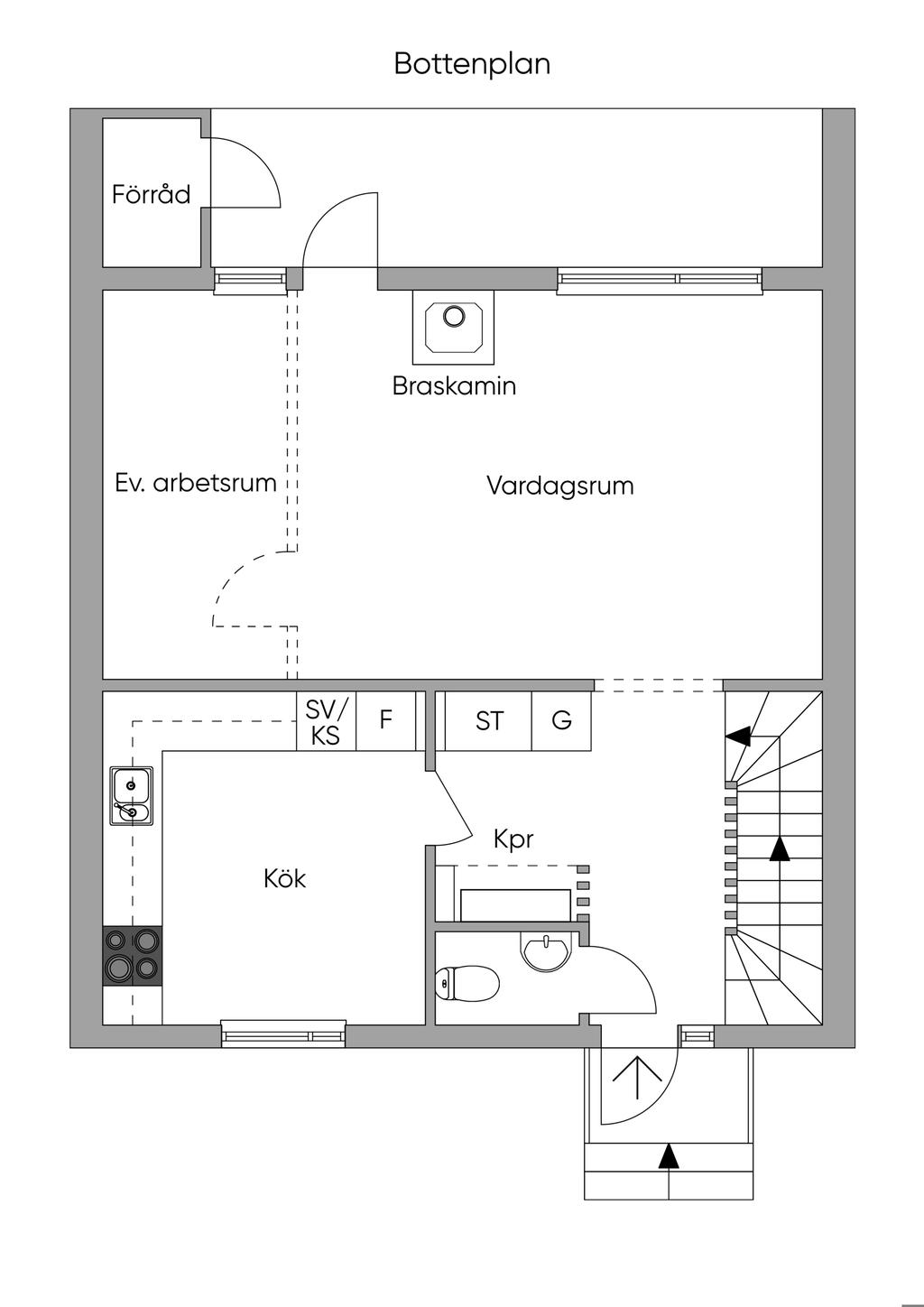 Planlösning entréplan