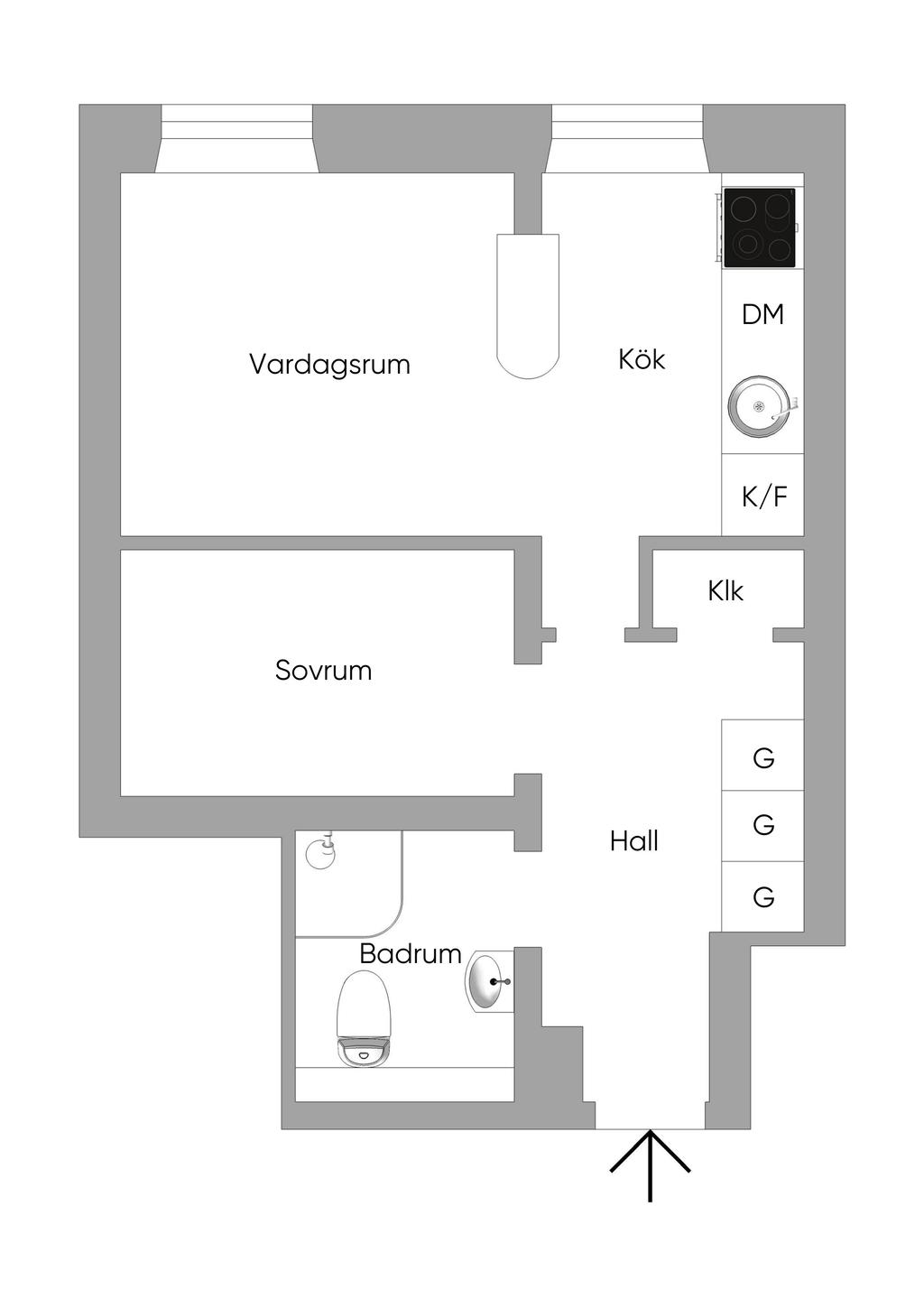 Alternativ planlösning.