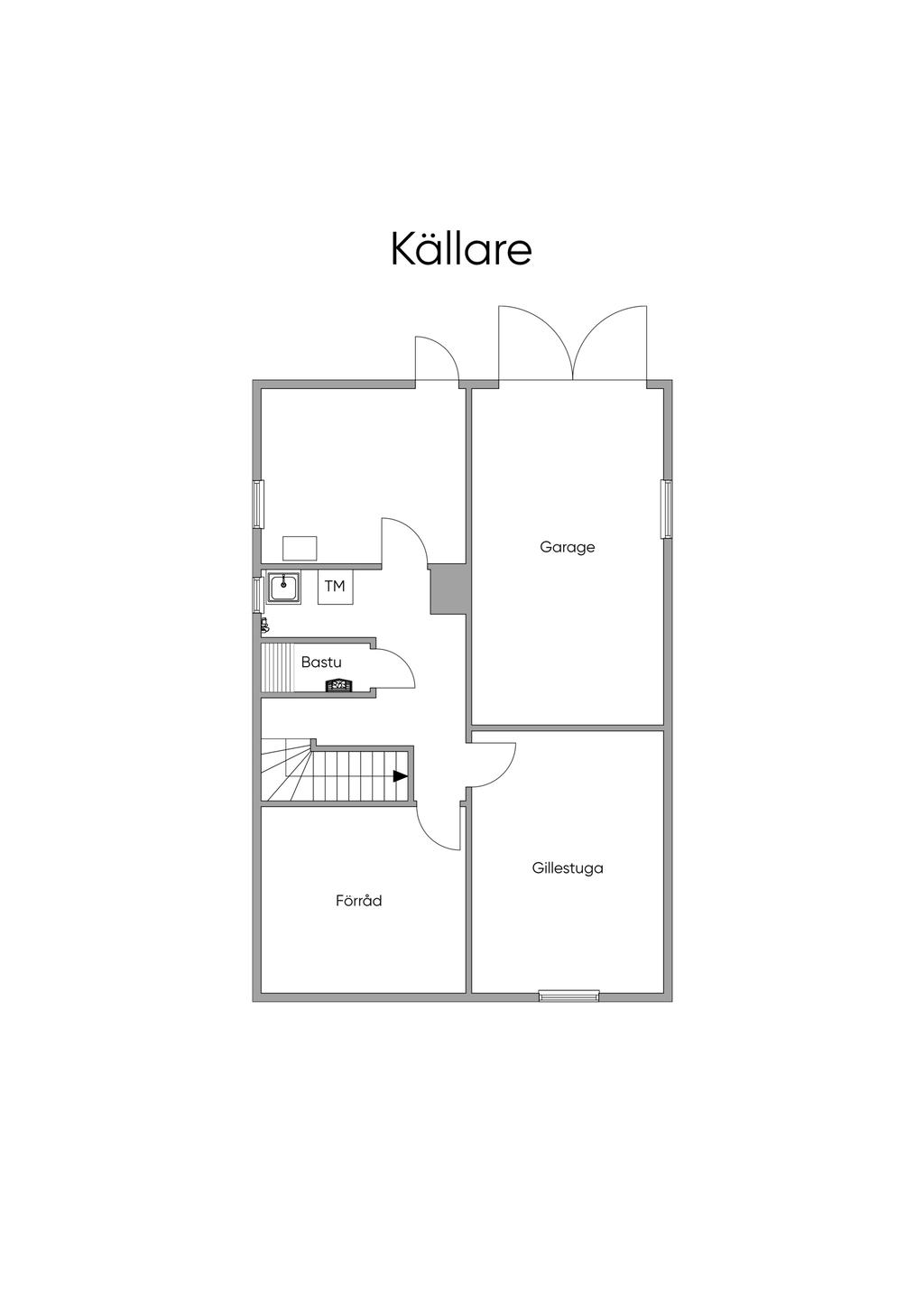 Planlösning källarplan