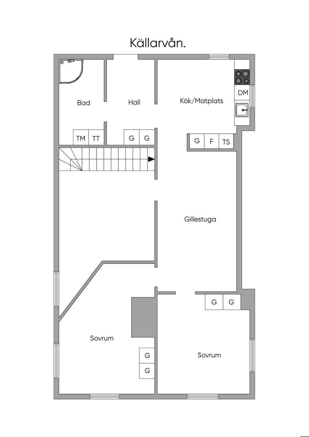 Planlösning källarplan
