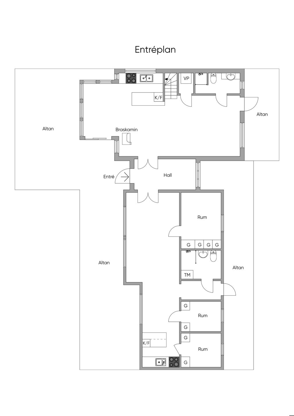 Planlösning bottenplan