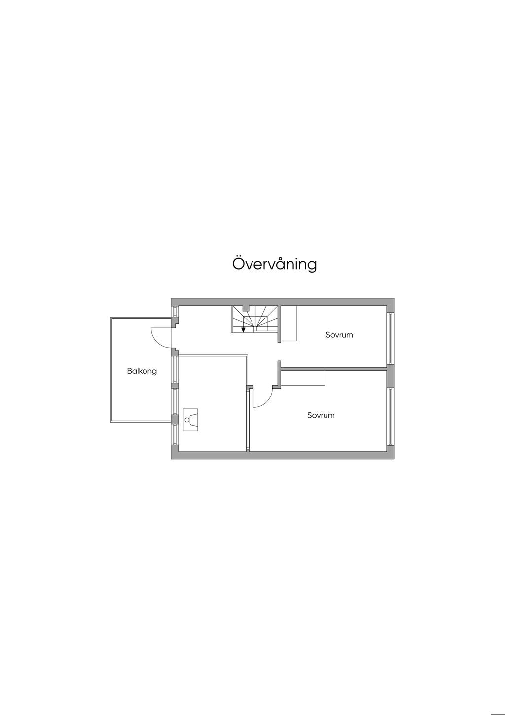 Planlösning övre plan