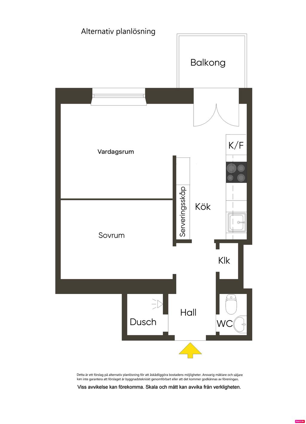 Alternativ planlösning