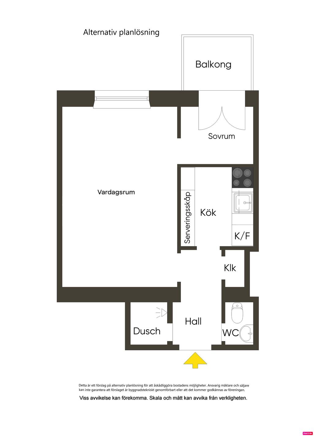 Alternativ planlösning