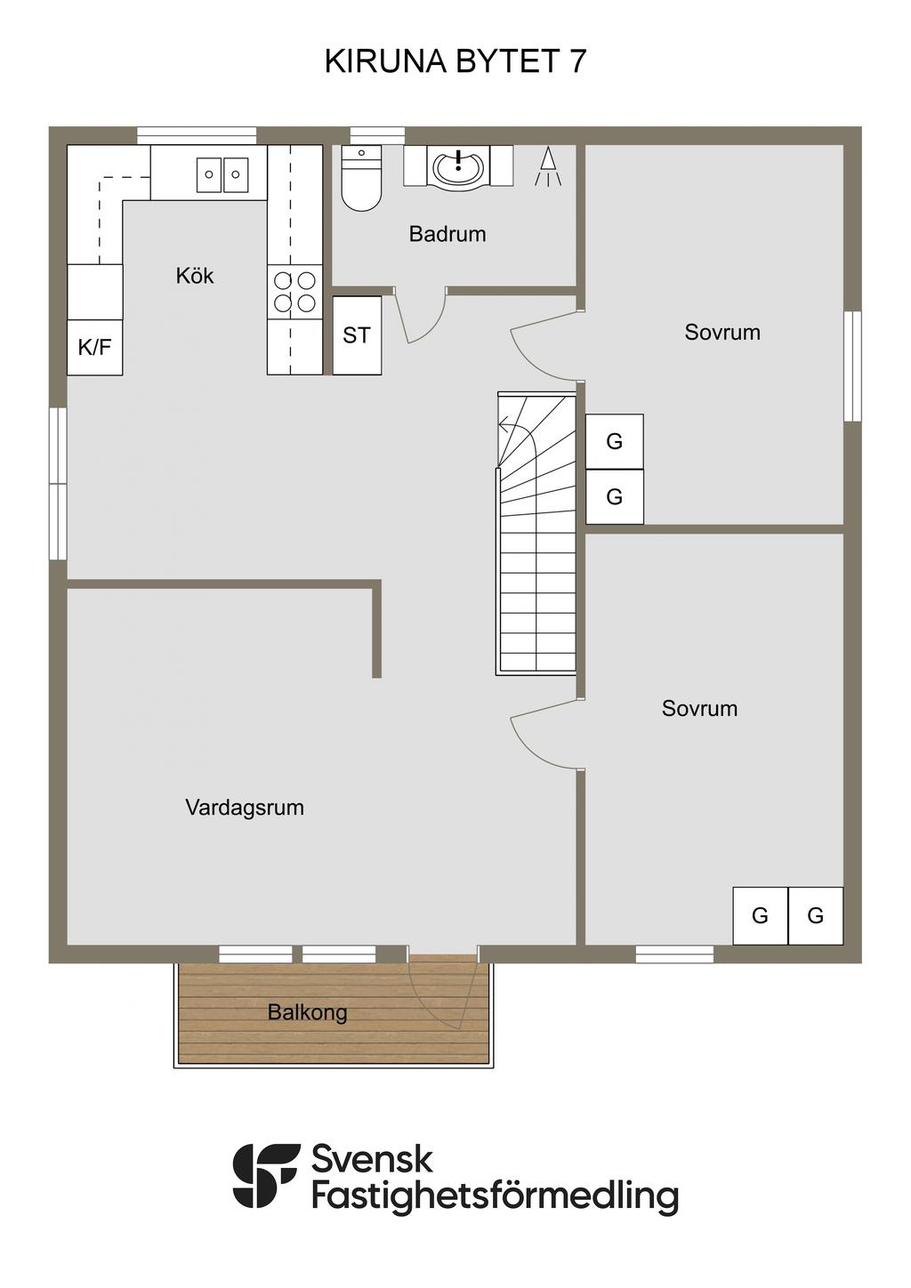 Planlösning övre plan