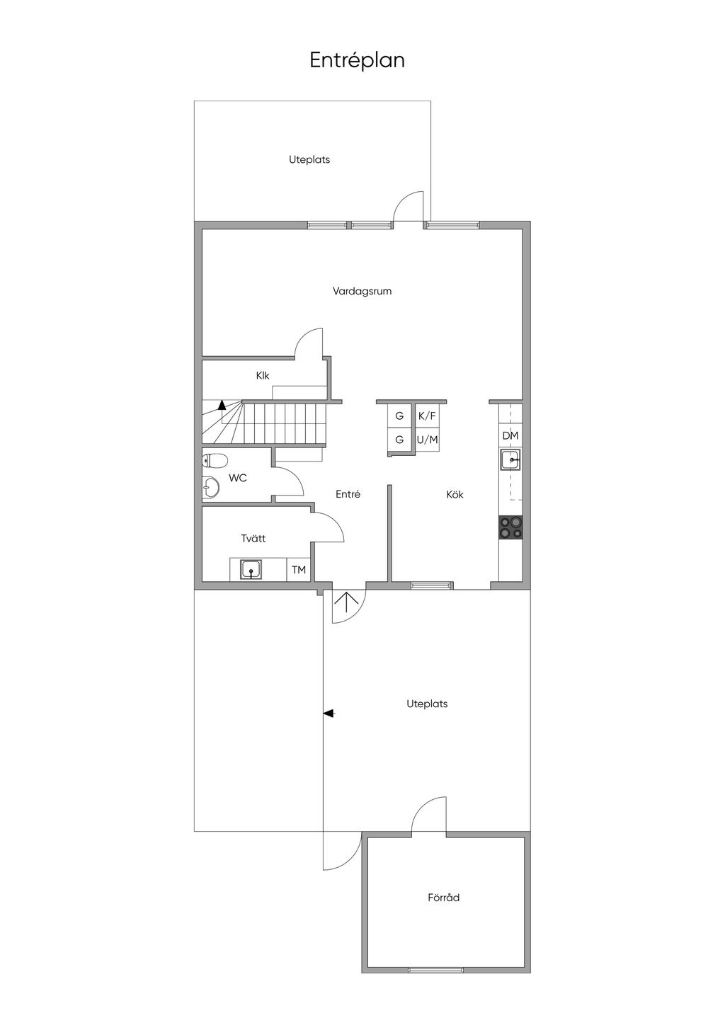Planskiss 2D, Entréplan