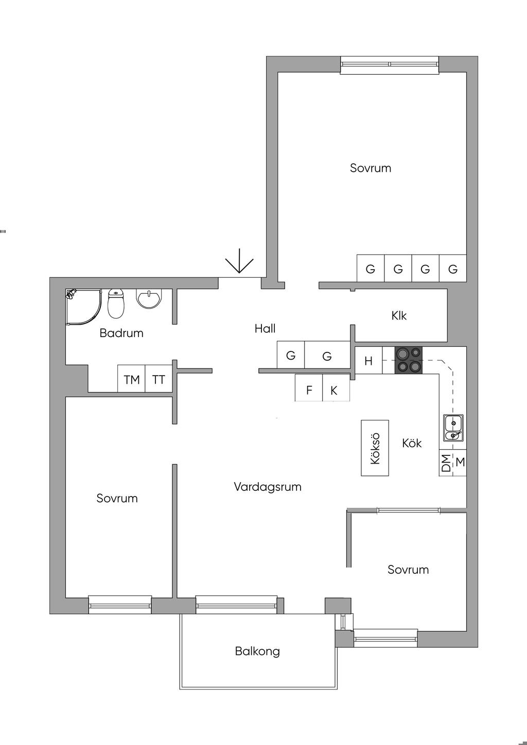 Alternativ planlösning, Möjlig 4:a!