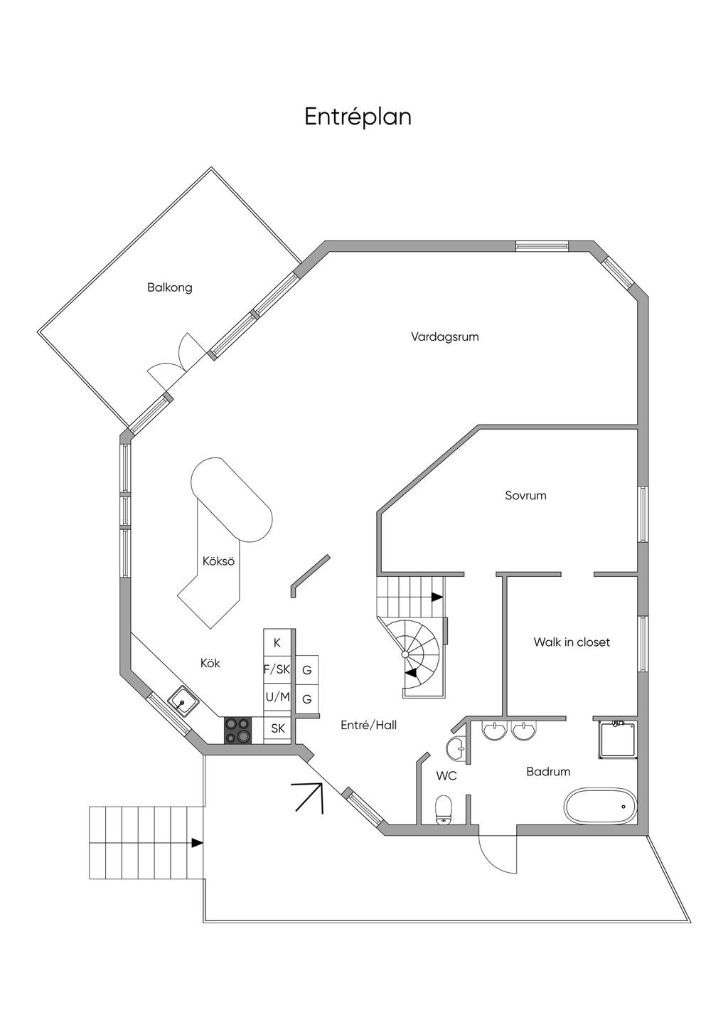 Planlösning entréplan