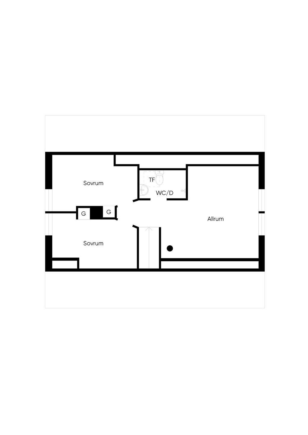 Planlösning övre plan