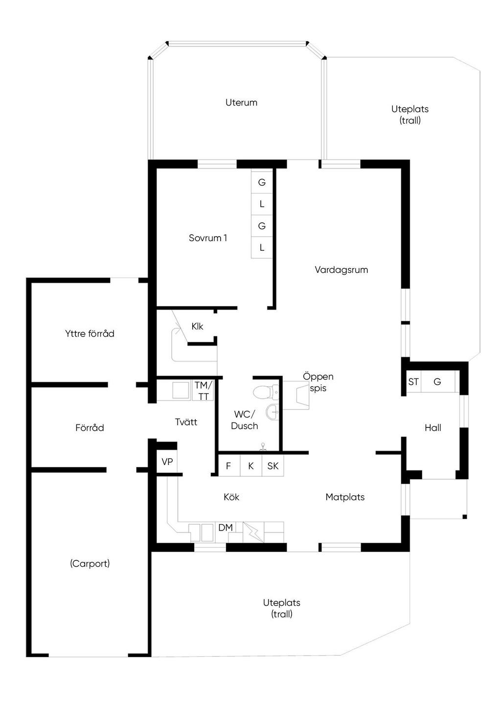 Planlösning entréplan.